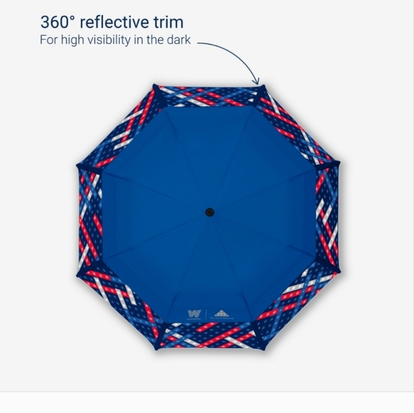 NEW Weatherman Collapsible Umbrella Folds of Honor Patriotic USA Sport Golf - Picture 5 of 13